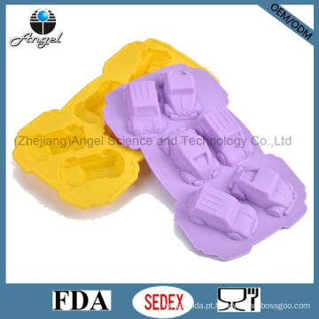 Alimentos Grade Silicone Cake Mould Car Cookie Baking Ferramenta Sc25